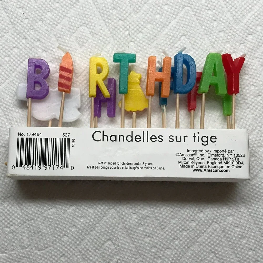 🎉 Cake Toppers Celebration Bundle – Candles, Picks & Party Decor 🎉